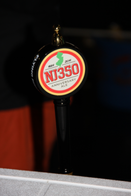Flying Fish's NJ350, an English stock ale brewed for the 350th anniversary of the state of New Jersey. Loaded with American hops!